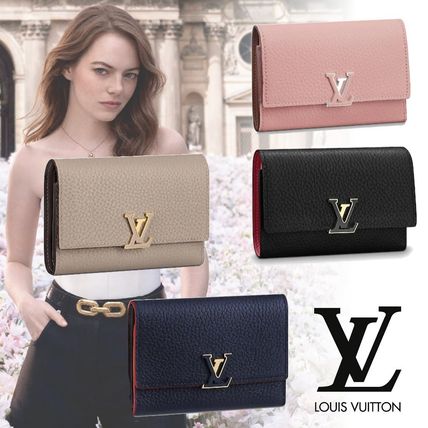 Louis Vuitton Monogram Plain Leather Folding Wallet Folding Wallets 