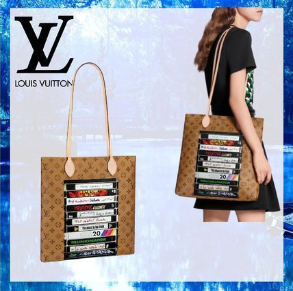 Louis Vuitton 2020 SS Monogram Canvas Leather Totes M45198 