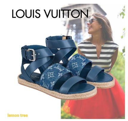 Louis Vuitton MONOGRAM Starboard Espadrille Sandal 1A7RCV 