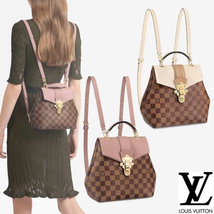 Louis Vuitton DAMIER 2020 SS Clapton Backpack N42259 N42262 