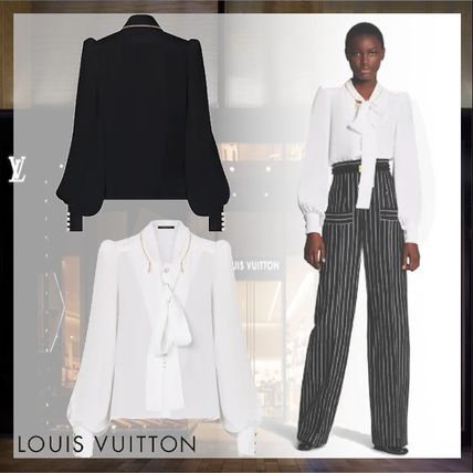 Louis Vuitton 2020 SS Lavalliere Collar Shirt 1A7U95 1A7SWU 