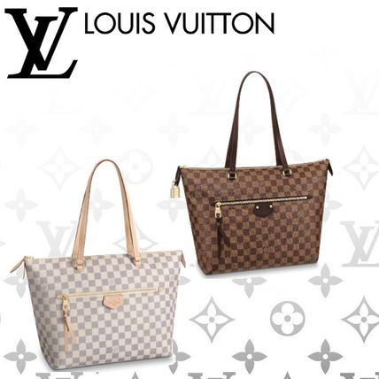 Louis Vuitton 2020 SS Monogram Casual Style Leather Party Style Logo Totes N41013 N44040 