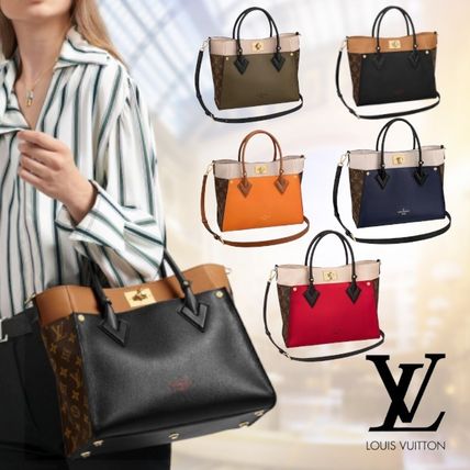 Louis Vuitton 2020 SS Monogram Casual Style Street Style 2WAY Leather Office Style M55302