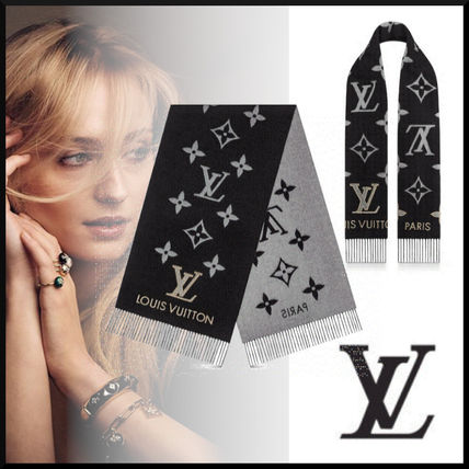 Louis Vuitton MONOGRAM 2018 19AW Studdy Reykjavik Scarf M71588 