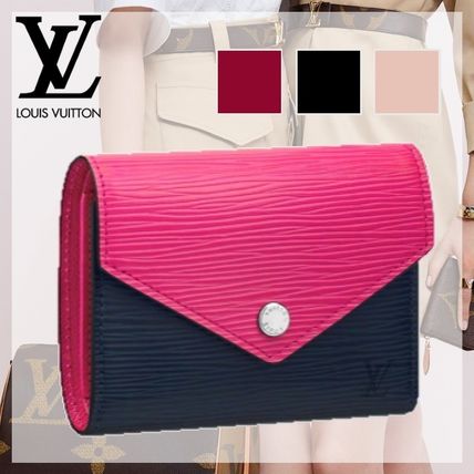 Louis Vuitton 2019 20AW Unisex Plain Leather Bold Folding Wallet Folding Wallets 