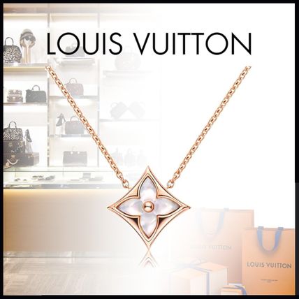 Louis Vuitton Flower Chain Elegant Style NecklacesPendants Q93521 
