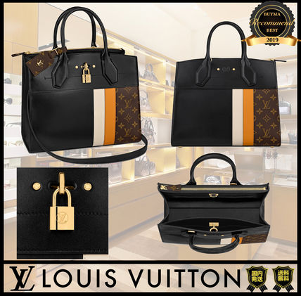 Louis Vuitton Monogram Casual Style A4 2WAY Bi color Leather Elegant Style 