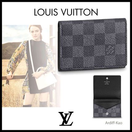 Louis Vuitton DAMIER GRAPHITE 2020 SS Envelope Business Card Holder N63338 