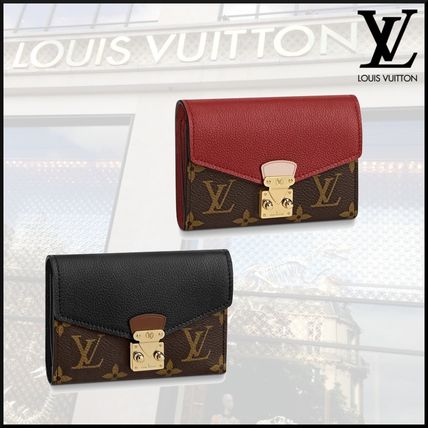 Louis Vuitton Monogram Canvas Plain Leather Folding Wallet Folding Wallets M67479 M67478 