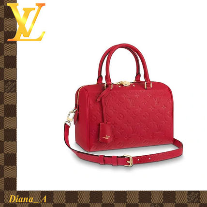 Louis Vuitton SPEEDY Leather Elegant Style Handbags 