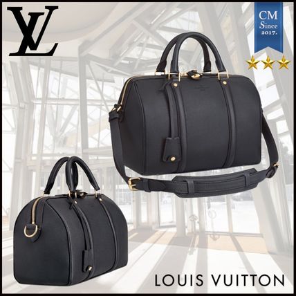 Louis Vuitton 2020 SS Unisex 2WAY Plain Leather Crossbody Logo BostonDuffles 