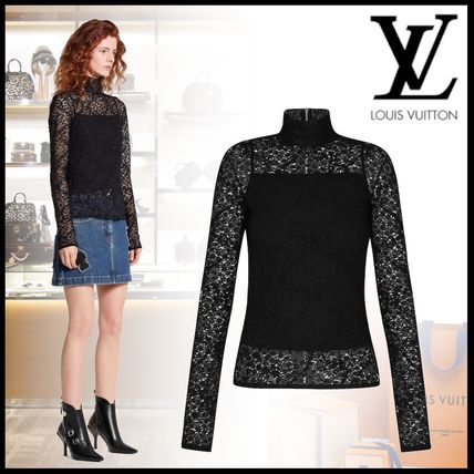 Louis Vuitton 2020 SS Short Flower Patterns Casual Style Silk Nylon Long Sleeves 1A5K5F