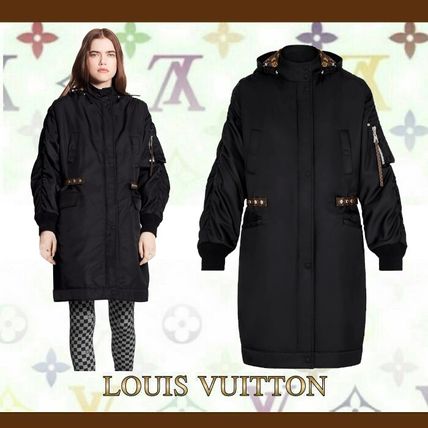 Louis Vuitton 2020 21AW Casual Style Nylon Plain Medium Elegant Style Logo Jackets