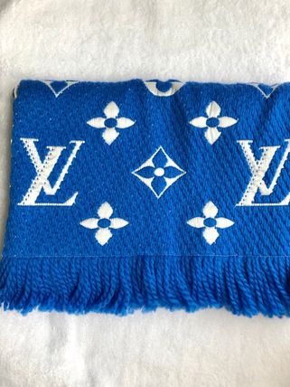 Louis Vuitton MONOGRAM 2018 19AW Monogram Unisex Wool Logo KnitFur Scarves 