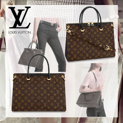 Louis Vuitton PALLAS Monogram Casual Style 2WAY Leather Office Style M42756 