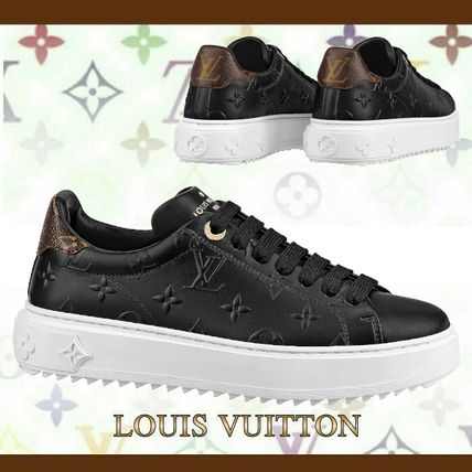 Louis Vuitton 2020 21AW Monogram Plain Toe Casual Style Leather Logo 1A87P8 