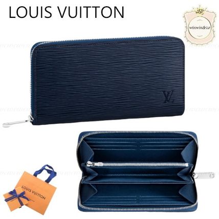 Louis Vuitton EPI 2020 SS Monogram Plain Leather Long Wallet Logo Long Wallets 