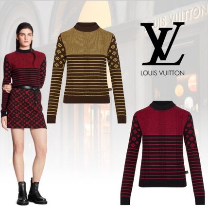 Louis Vuitton 2020 21AW Monogram Casual Style Cashmere Long Sleeves Plain 