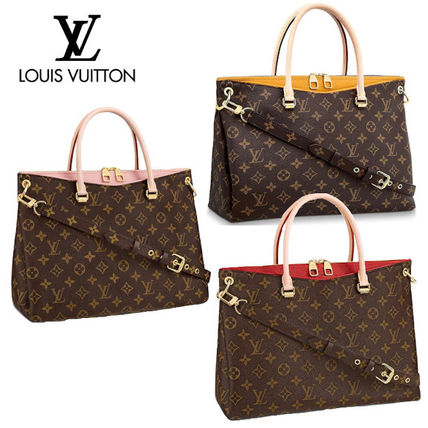 Louis Vuitton Monogram Canvas A4 2WAY Elegant Style Totes 