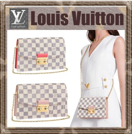 Louis Vuitton DAMIER AZUR 2020 SS Casual Style 2WAY Chain Leather Party Style Office Style N60357 N60358 