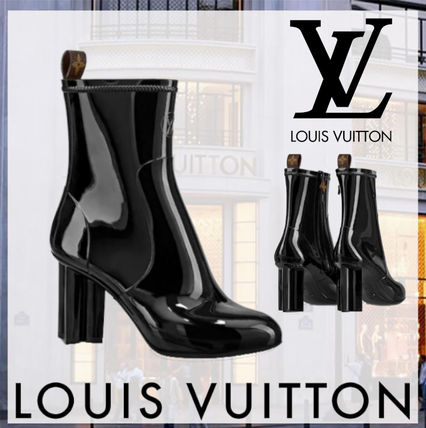 Louis Vuitton Rubber Sole Plain High Heel Boots 1A66W8 