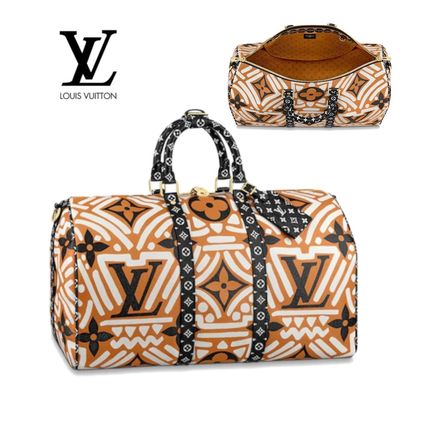 Louis Vuitton MONOGRAM 2020 21AW Monogram Unisex 2WAY Leather Crossbody Logo BostonDuffles M45473 