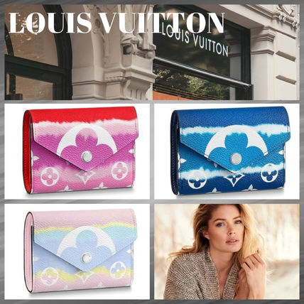 Louis Vuitton 2020 SS Monogram Leather Logo Folding Wallets 