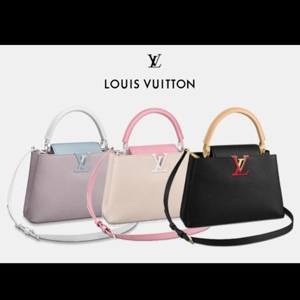 Louis Vuitton CAPUCINES 2020 SS Casual Style 2WAY Leather Office Style Elegant Style 