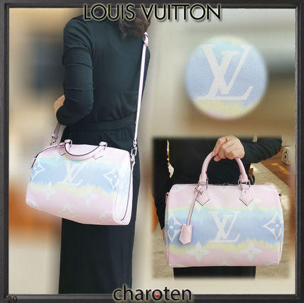 Louis Vuitton SPEEDY 2020 SS Monogram Casual Style Unisex Calfskin Canvas Street Style 