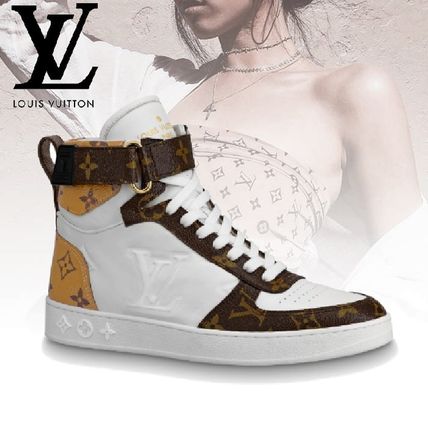 Louis Vuitton 2020 SS Monogram Rubber Sole Casual Style Sheepskin Plain Logo 1A7RN0 