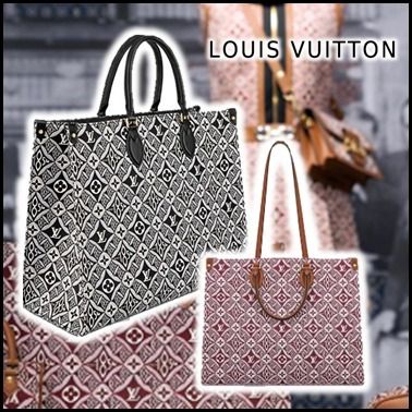 Louis Vuitton ONTHEGO GM black burgundy totes 