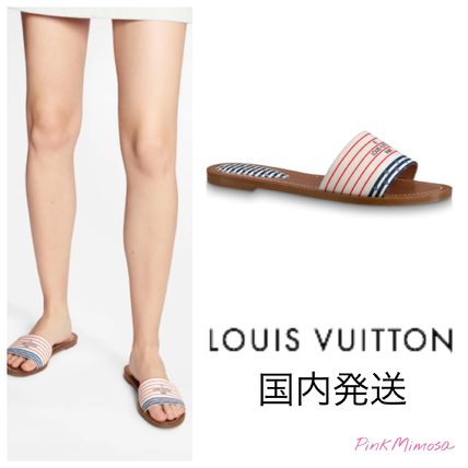 Louis Vuitton LOCKIT 2020 SS Lv Escale Lock It Flat Mule 1A7U37 
