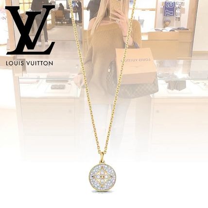 Louis Vuitton 2020 SS Flower Chain 18K Gold NecklacesPendants Q93747 