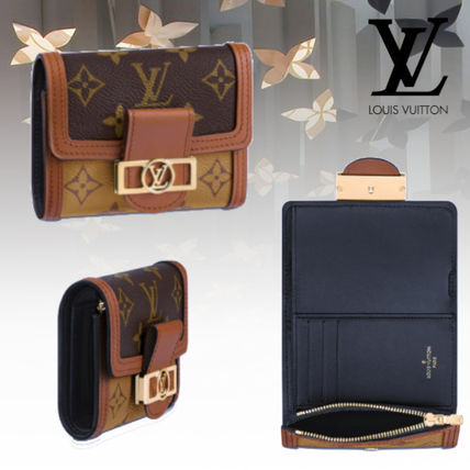 Louis Vuitton MONOGRAM Monogram Leather Folding Wallet Small Wallet Logo M68725 