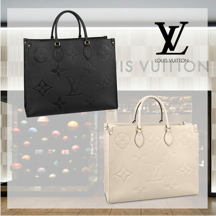 Louis Vuitton MONOGRAM EMPREINTE Monogram A4 2WAY Leather Office Style Logo Handbags M45081 M44925 