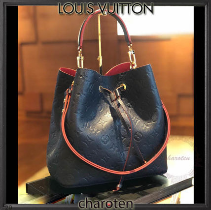 Louis Vuitton NEONOE Monogram Casual Style Unisex Calfskin Tassel 3WAY Bi color 