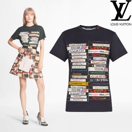 Louis Vuitton 2020 SS Crew Neck Short Unisex Blended Fabrics Street Style Cotton 1A7UFJ 