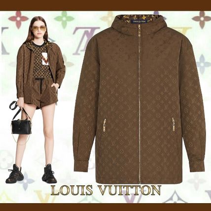 Louis Vuitton 2020 21AW Short Monogram Silk Long Sleeves Logo HoodiesSweatshirts 1A83RN 1A83RM 1A83RL 1A83RK 1A83RJ 