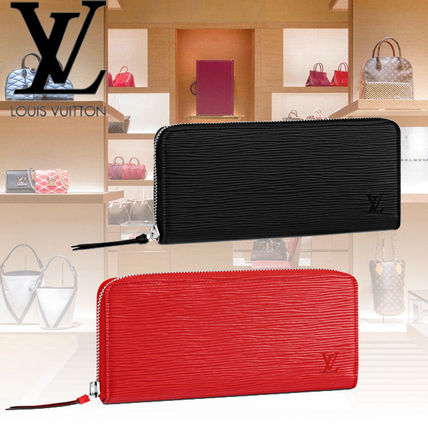 Louis Vuitton CLEMENCE Tassel Plain Leather Logo Long Wallets M60915 M60913 M60915 M60913 