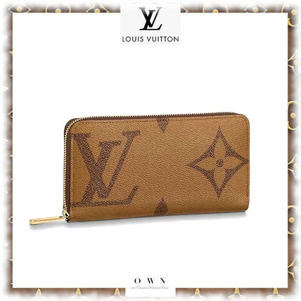 Louis Vuitton MONOGRAM Monogram Unisex Leather Long Wallet Long Wallets 