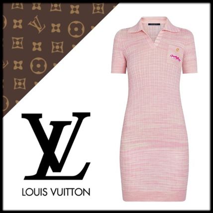 Louis Vuitton 2020 21AW Short Wool Short Sleeves Elegant Style Dresses 1A7TDL 