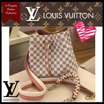Louis Vuitton DAMIER AZUR 2020 SS Casual Style 2WAY Leather Office Style Elegant Style N40344 