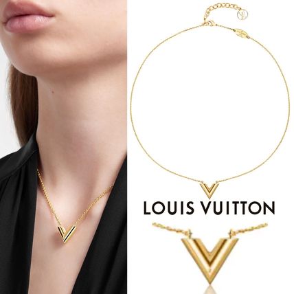 Louis Vuitton 2019 SS Brass Elegant Style NecklacesPendants 