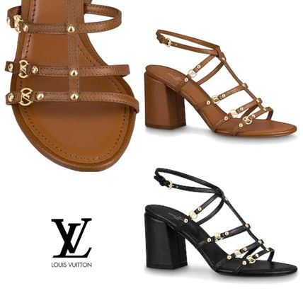 Louis Vuitton 2020 21AW Monogram Open Toe Casual Style Leather Party Style 1A869F 1A869U 