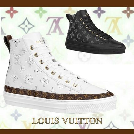 Louis Vuitton 2020 21AW Monogram Plain Toe Rubber Sole Leather Party Style 1A87UI 1A87U2 