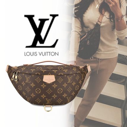 Louis Vuitton Canvas Leather Logo Hip Packs 