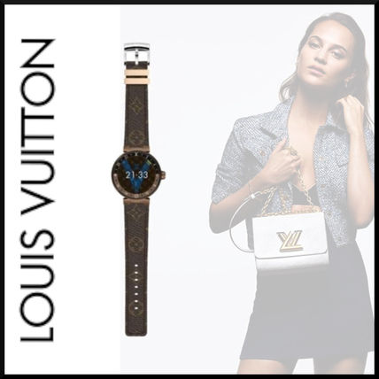 Louis Vuitton 2019 SS Casual Style Unisex Street Style Round Digital Watches QA052Z 