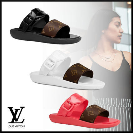 Louis Vuitton MONOGRAM Monogram Open Toe Casual Style Footbed Sandals Mules 1A66XN 1A66X2 1A66WV 