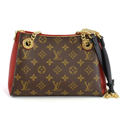 Louis Vuitton MONOGRAM Chain Party Style Elegant Style Logo Shoulder Bags 