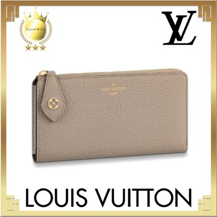 Louis Vuitton PORTEFEUILLE COMETE 2020 SS Flower Patterns Bi color Plain Leather Long Wallet Logo 